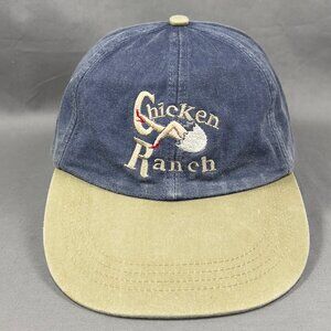 Chicken Ranch Strapback Hat Cap Headmost Blue Nevada Souvenir Outdoor Dad Mens